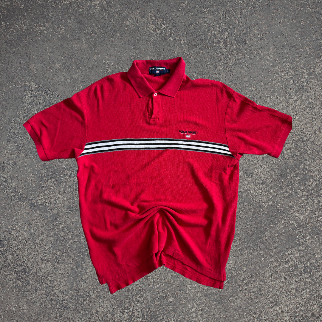 Polo Sport Ralph Lauren Polo Rossa Vintage – Taglia L