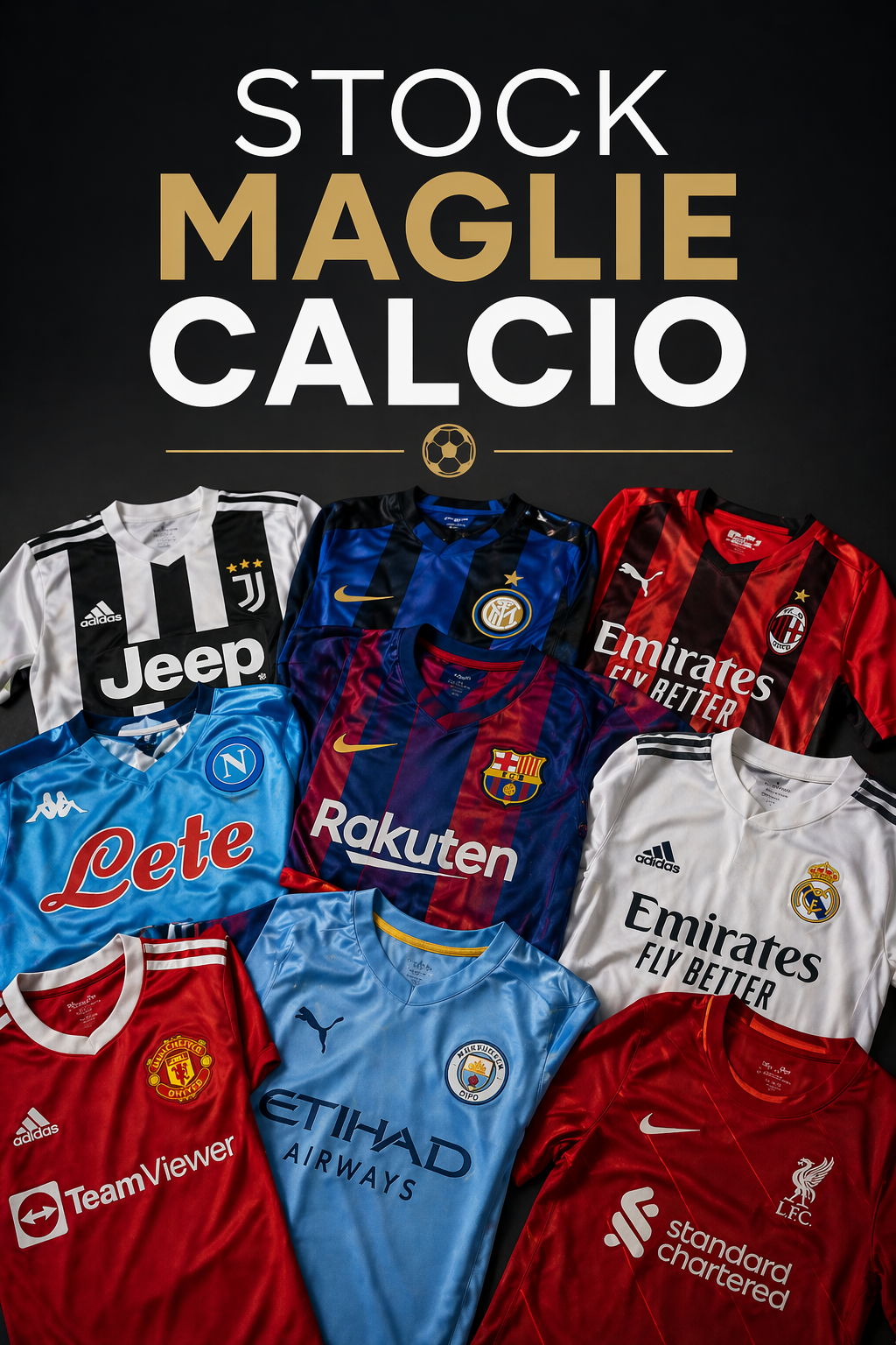 Stock Box Maglie Calcio & Sport Mix Grado A/B – Stock Reseller