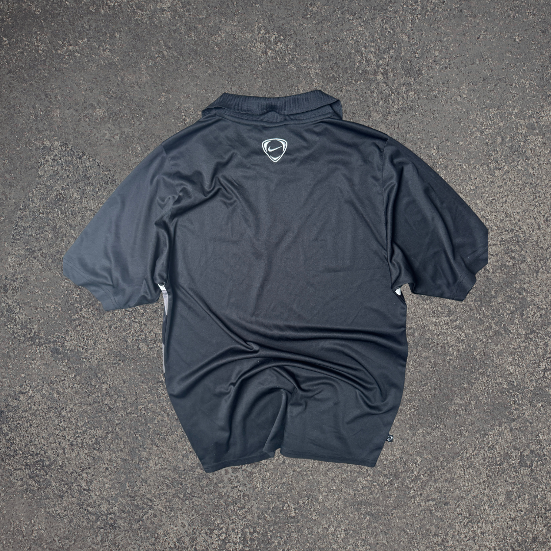 Nike Vintage Jersey / Polo Sportiva Nero & Grigio – Taglia L