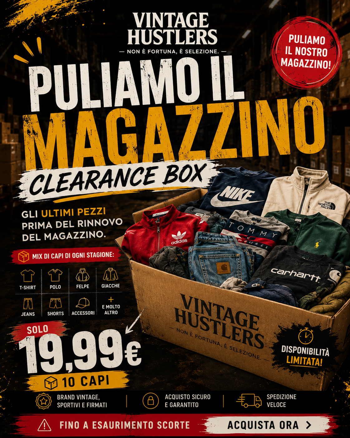 BOX SVUOTA MAGAZZINO – 10 Pezzi
