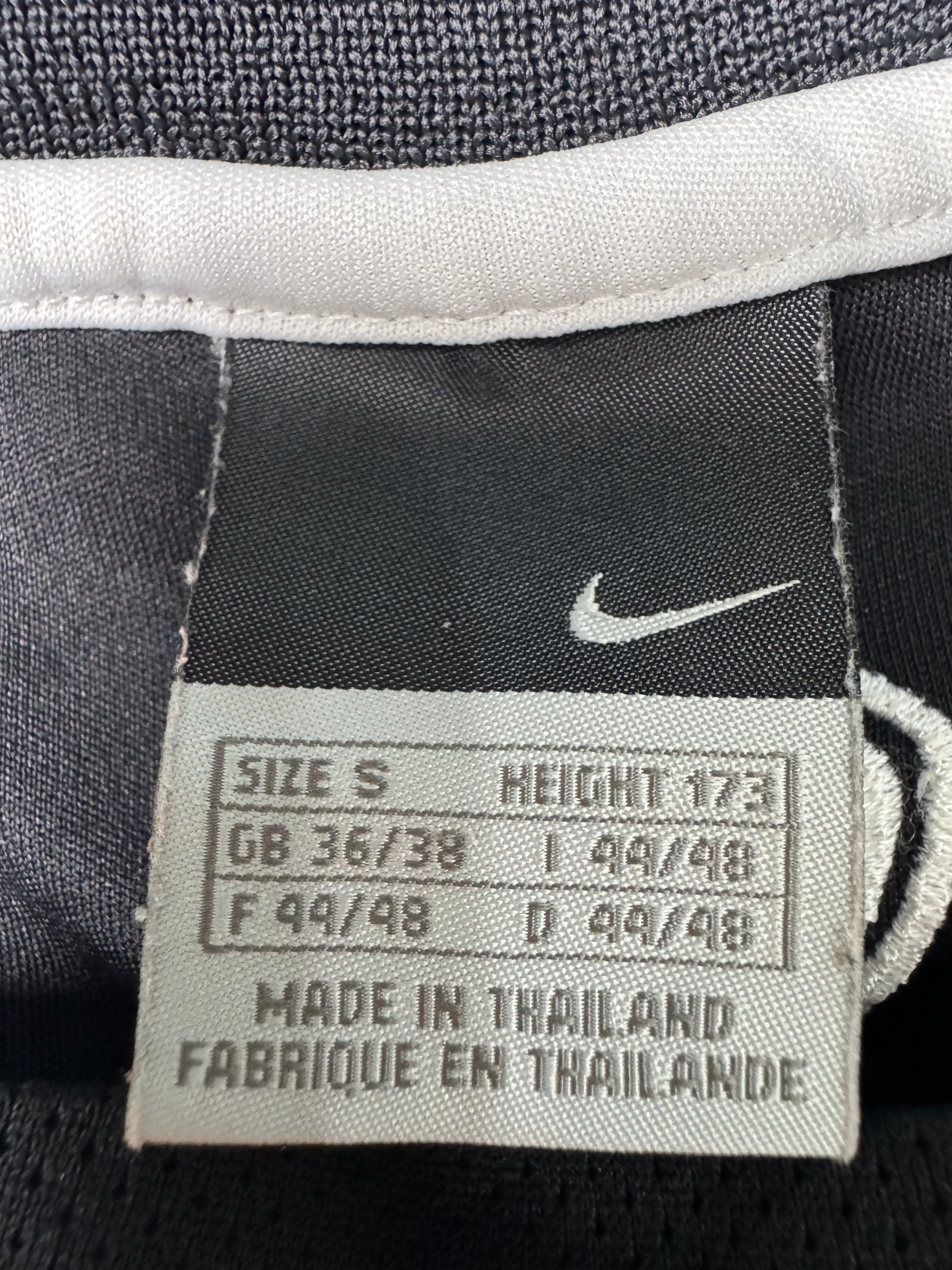 Nike Vintage Jersey / Polo Sportiva Nero & Grigio – Taglia L