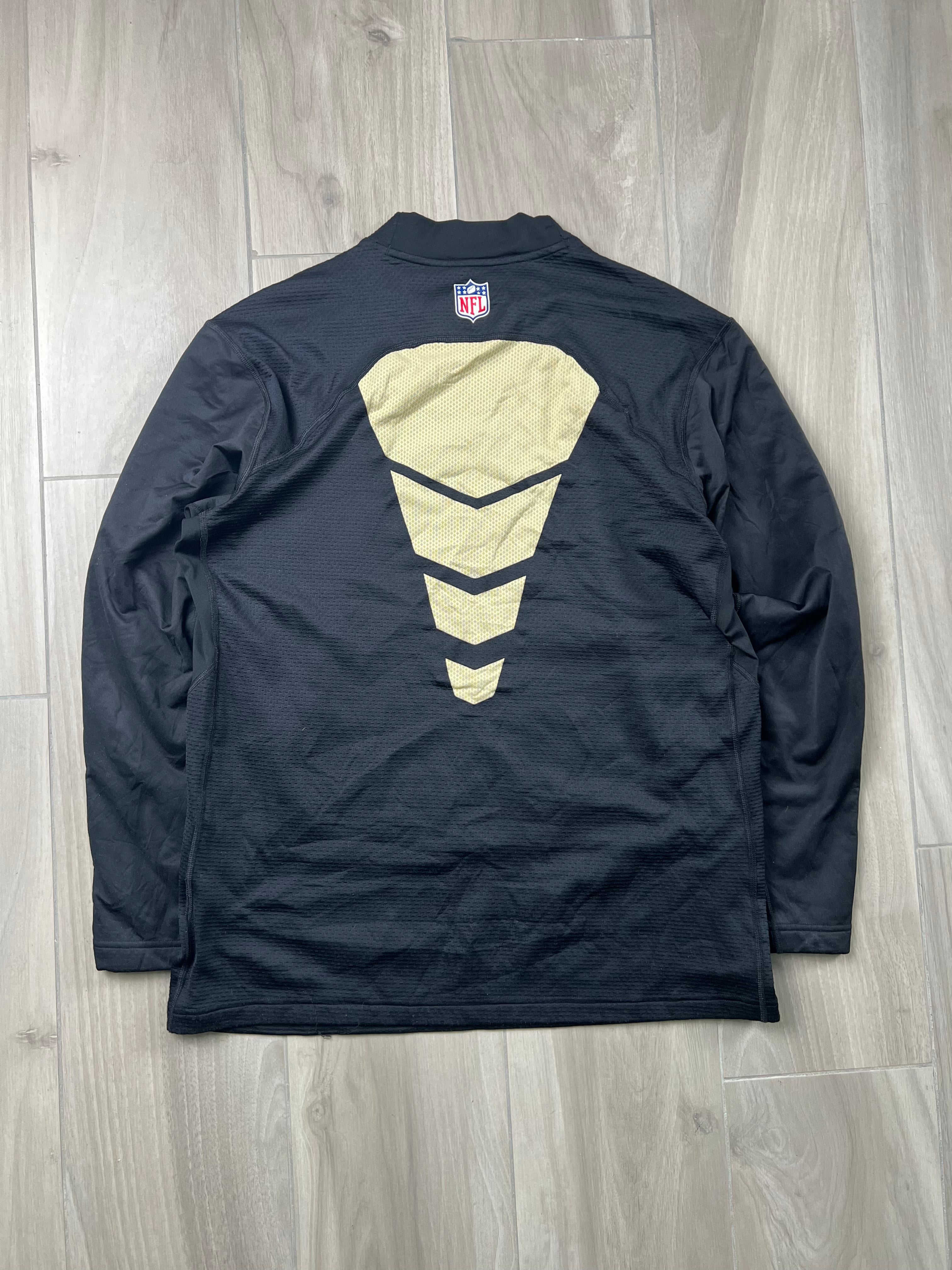 Nike Hyperwarm Shield NFL New Orleans Saints Crewneck Nero
